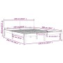 Solid white pine wood bed frame 160x200 cm by vidaXL, Beds and slatted bases - Ref: Foro24-810506, Price: 136,58 €, Discount: %