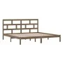 Estructura de cama madera maciza de pino marrón miel 200x200 cm de vidaXL, Camas y somieres - Ref: Foro24-3101241, Precio: 17...