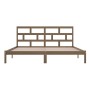 Estructura de cama madera maciza de pino marrón miel 200x200 cm de vidaXL, Camas y somieres - Ref: Foro24-3101241, Precio: 17...