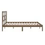 Estructura de cama madera maciza de pino marrón miel 200x200 cm de vidaXL, Camas y somieres - Ref: Foro24-3101241, Precio: 17...