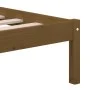 Estructura de cama madera maciza de pino marrón miel 200x200 cm de vidaXL, Camas y somieres - Ref: Foro24-3101241, Precio: 17...