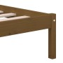 Estructura de cama madera maciza de pino marrón miel 200x200 cm de vidaXL, Camas y somieres - Ref: Foro24-3101241, Precio: 17...