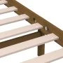 Estructura de cama madera maciza de pino marrón miel 200x200 cm de vidaXL, Camas y somieres - Ref: Foro24-3101241, Precio: 17...