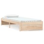 Estructura de cama madera maciza 75x190 cm de vidaXL, Camas y somieres - Ref: Foro24-814909, Precio: 69,55 €, Descuento: %