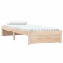 Estructura de cama madera maciza 75x190 cm de vidaXL, Camas y somieres - Ref: Foro24-814909, Precio: 69,55 €, Descuento: %