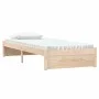 Solid wood bed frame 75x190 cm by vidaXL, Beds and slatted bases - Ref: Foro24-814909, Price: 55,62 €, Discount: %