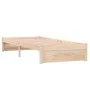 Solid wood bed frame 75x190 cm by vidaXL, Beds and slatted bases - Ref: Foro24-814909, Price: 55,62 €, Discount: %