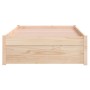 Estructura de cama madera maciza 75x190 cm de vidaXL, Camas y somieres - Ref: Foro24-814909, Precio: 69,55 €, Descuento: %
