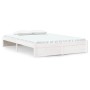 Estructura de cama de madera maciza blanca 140x190 cm de vidaXL, Camas y somieres - Ref: Foro24-814930, Precio: 124,24 €, Des...
