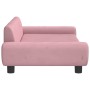 Pink velvet children's sofa 100x54x33 cm by vidaXL, Baby and Toddler Furniture - Ref: Foro24-3196382, Price: 106,72 €, Discou...