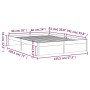 Estructura de cama de madera maciza blanca 140x190 cm de vidaXL, Camas y somieres - Ref: Foro24-814930, Precio: 124,24 €, Des...