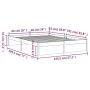 White solid wood bed frame 140x190 cm by vidaXL, Beds and slatted bases - Ref: Foro24-814930, Price: 123,13 €, Discount: %