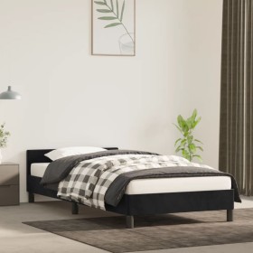 Bed frame with black velvet headboard 80x200 cm by vidaXL, Beds and slatted bases - Ref: Foro24-347539, Price: 86,37 €, Disco...