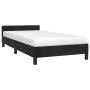 Bed frame with black velvet headboard 80x200 cm by vidaXL, Beds and slatted bases - Ref: Foro24-347539, Price: 85,17 €, Disco...