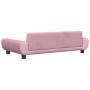 Pink velvet children's sofa 100x54x33 cm by vidaXL, Baby and Toddler Furniture - Ref: Foro24-3196382, Price: 106,72 €, Discou...