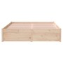 Estructura de cama madera maciza 120x200 cm de vidaXL, Camas y somieres - Ref: Foro24-814944, Precio: 103,52 €, Descuento: %