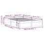 Estructura de cama madera maciza 120x200 cm de vidaXL, Camas y somieres - Ref: Foro24-814944, Precio: 103,52 €, Descuento: %