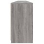 Aparador con luces LED gris Sonoma 283x37x67 cm