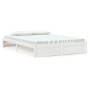 Estructura de cama madera maciza blanca King Size 150x200 cm de vidaXL, Camas y somieres - Ref: Foro24-814955, Precio: 140,34...