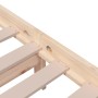 Solid wood double bed frame 135x190 cm by vidaXL, Beds and slatted bases - Ref: Foro24-814859, Price: 97,84 €, Discount: %