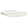 Weißer Massivholzbettrahmen 200x200 cm von vidaXL, Betten und Lattenroste - Ref: Foro24-814970, Preis: 148,89 €, Rabatt: %