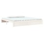 Weißer Massivholzbettrahmen 200x200 cm von vidaXL, Betten und Lattenroste - Ref: Foro24-814970, Preis: 148,89 €, Rabatt: %
