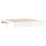 Estructura de cama madera maciza blanco 200x200 cm de vidaXL, Camas y somieres - Ref: Foro24-814970, Precio: 148,81 €, Descue...