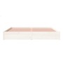 Estructura de cama madera maciza blanco 200x200 cm de vidaXL, Camas y somieres - Ref: Foro24-814970, Precio: 148,81 €, Descue...