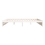 Weißer Massivholzbettrahmen 200x200 cm von vidaXL, Betten und Lattenroste - Ref: Foro24-814970, Preis: 148,89 €, Rabatt: %
