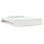 White solid wood bed frame Supe King 180x200 cm by vidaXL, Beds and slatted bases - Ref: Foro24-814965, Price: 150,37 €, Disc...