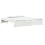 Estructura de cama madera maciza blanco Supe King 180x200 cm de vidaXL, Camas y somieres - Ref: Foro24-814965, Precio: 148,39...