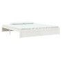 White solid wood bed frame Supe King 180x200 cm by vidaXL, Beds and slatted bases - Ref: Foro24-814965, Price: 150,37 €, Disc...