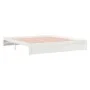 Estructura de cama madera maciza blanco Supe King 180x200 cm de vidaXL, Camas y somieres - Ref: Foro24-814965, Precio: 148,39...