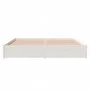 Estructura de cama madera maciza blanco Supe King 180x200 cm de vidaXL, Camas y somieres - Ref: Foro24-814965, Precio: 148,39...