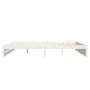 Estructura de cama madera maciza blanco Supe King 180x200 cm de vidaXL, Camas y somieres - Ref: Foro24-814965, Precio: 148,39...