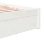 Estructura de cama madera maciza blanco Supe King 180x200 cm de vidaXL, Camas y somieres - Ref: Foro24-814965, Precio: 148,39...