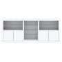 Aparador con luces LED blanco 181,5x37x67 cm