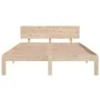Solid pine wood bed frame 140x200 cm by vidaXL, Beds and slatted bases - Ref: Foro24-810495, Price: 108,26 €, Discount: %