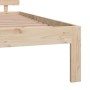 Solid pine wood bed frame 140x200 cm by vidaXL, Beds and slatted bases - Ref: Foro24-810495, Price: 109,63 €, Discount: %