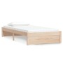 Estructura de cama madera maciza 90x190 cm de vidaXL, Camas y somieres - Ref: Foro24-814914, Precio: 95,52 €, Descuento: %