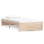 Estructura de cama madera maciza 90x190 cm de vidaXL, Camas y somieres - Ref: Foro24-814914, Precio: 91,37 €, Descuento: %