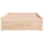 Solid wood bed frame 90x190 cm by vidaXL, Beds and slatted bases - Ref: Foro24-814914, Price: 92,58 €, Discount: %