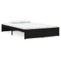 Estructura de cama madera maciza negra 120x190 cm de vidaXL, Camas y somieres - Ref: Foro24-814923, Precio: 135,51 €, Descuen...