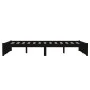 Black solid wood bed frame 120x190 cm by vidaXL, Beds and slatted bases - Ref: Foro24-814923, Price: 123,81 €, Discount: %