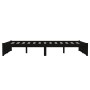 Estructura de cama madera maciza negra 120x190 cm de vidaXL, Camas y somieres - Ref: Foro24-814923, Precio: 135,51 €, Descuen...