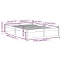 Estructura de cama madera maciza negra 120x190 cm de vidaXL, Camas y somieres - Ref: Foro24-814923, Precio: 135,51 €, Descuen...