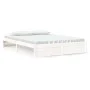 White solid wood bed frame 160x200 cm by vidaXL, Beds and slatted bases - Ref: Foro24-814960, Price: 132,25 €, Discount: %