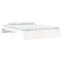 White solid wood bed frame 160x200 cm by vidaXL, Beds and slatted bases - Ref: Foro24-814960, Price: 132,25 €, Discount: %