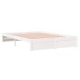 Weißer Massivholzbettrahmen 160x200 cm von vidaXL, Betten und Lattenroste - Ref: Foro24-814960, Preis: 134,25 €, Rabatt: %