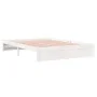 White solid wood bed frame 160x200 cm by vidaXL, Beds and slatted bases - Ref: Foro24-814960, Price: 132,25 €, Discount: %